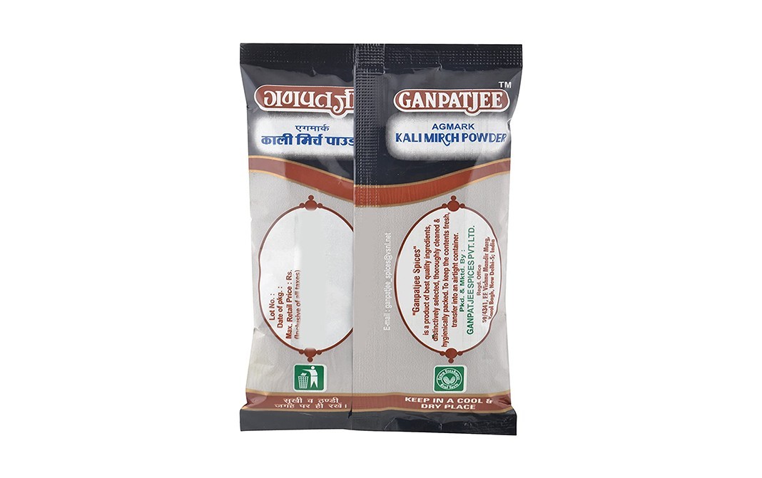 Ganpatjee Agmark Black Pepper Powder    Pack  100 grams